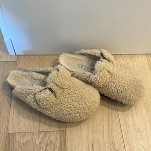 Papilio Birkenstock Shearling Clog - Size 37